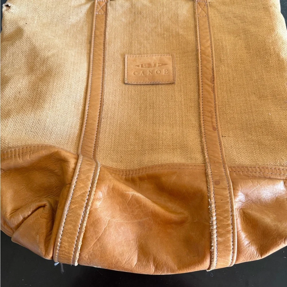 Canoe Women’s Brown and tan Leather Suede Handbag